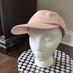 Michael Kors Pink Monogram Baseball Cap